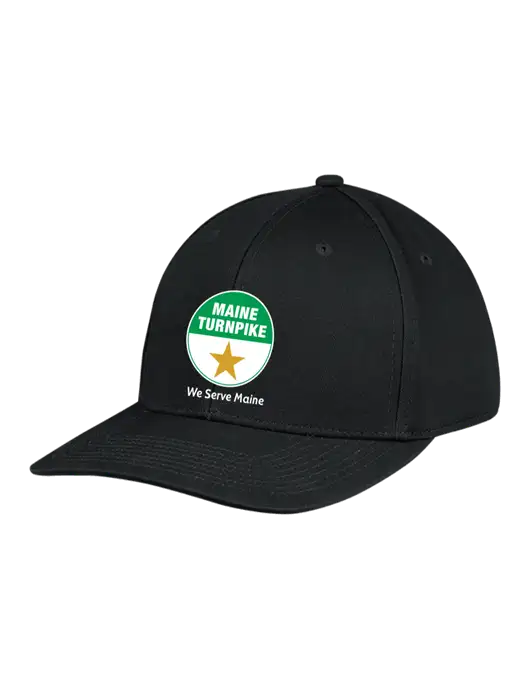 Premium Modern Structured Twill Black Snapback Cap w/MTA Turnpike Logo