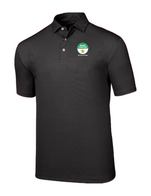 Callaway Birdseye Black Polo w/MTA Turnpike Logo