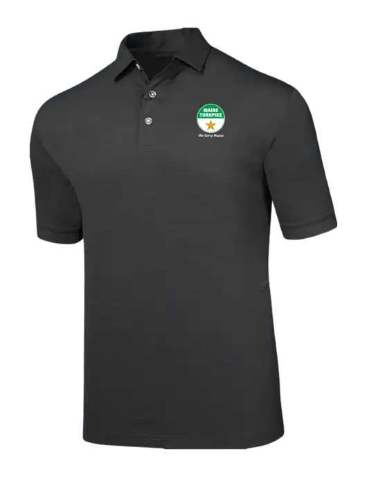 Callaway Black Fashion Tonal Polo w/MTA Turnpike Logo