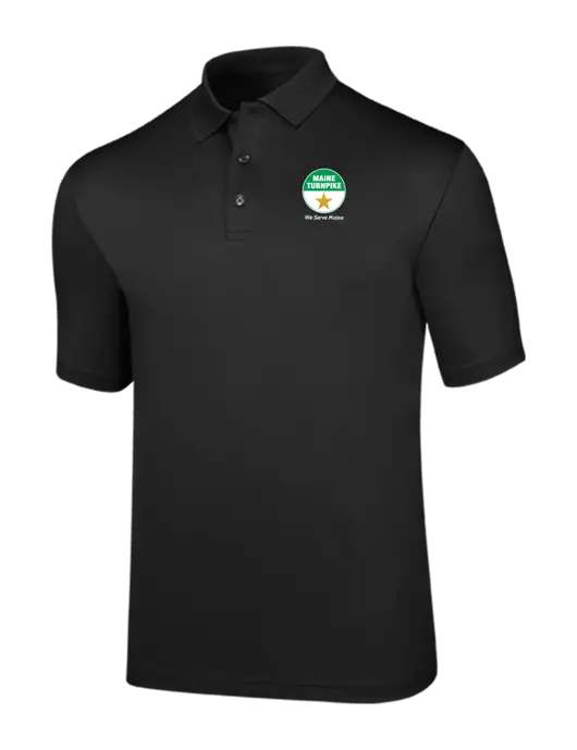 Callaway Opti-Dri Black Chev Polo w/MTA Turnpike Logo