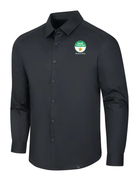 OGIO Black Commuter Woven Shirt w/MTA Turnpike Logo