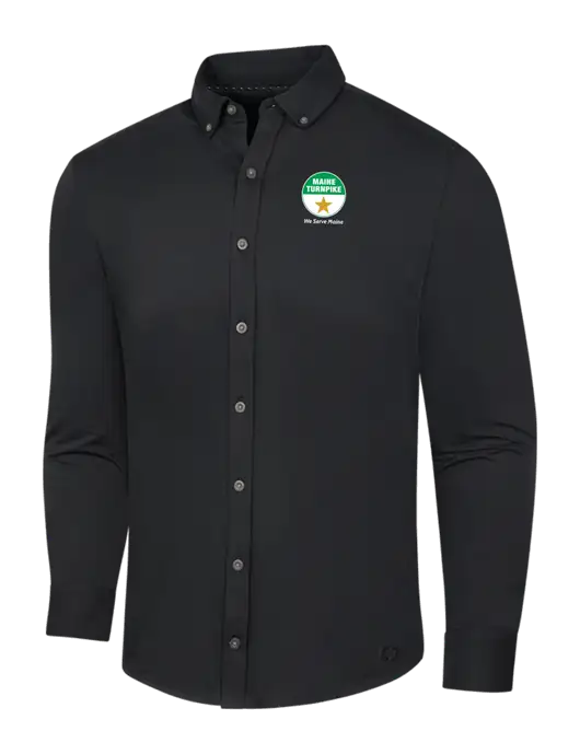 OGIO Blacktop Modern Code Stretch Button-Up Shirt w/MTA Turnpike Logo