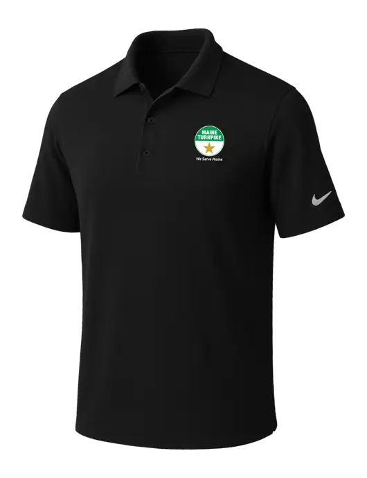 NIKE Black Dri-Fit Micro Pique Polo w/MTA Turnpike Logo