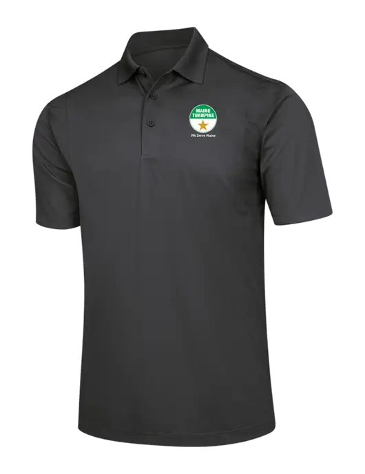 Dark Grey Micropique Sport-Wick Polo w/MTA Turnpike Logo