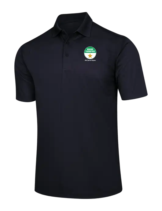 Black Micropique Sport-Wick Polo w/MTA Turnpike Logo