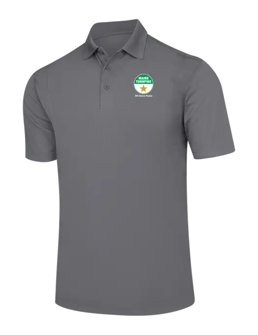 Medium Grey Micropique Sport-Wick Polo w/MTA Turnpike Logo