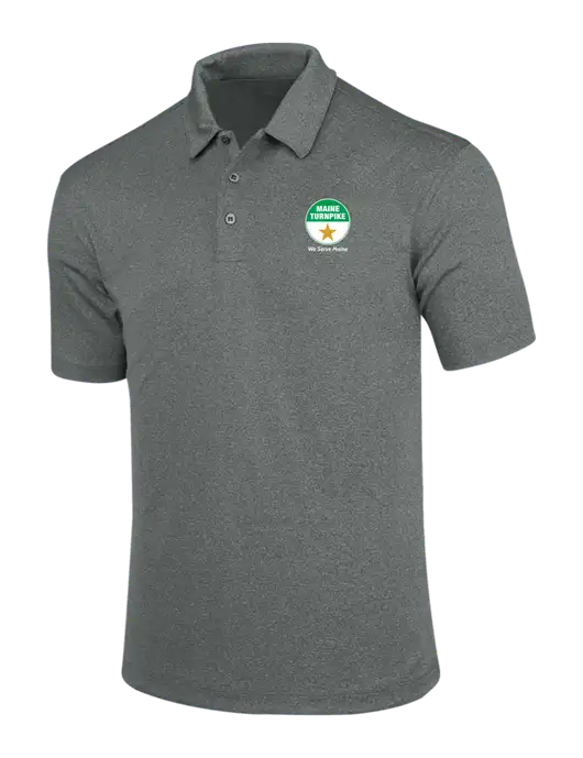 Charcoal Trace Heather Polo w/MTA Turnpike Logo