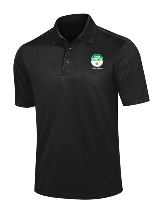 Black Diamond Textured Jacquard Polo w/MTA Turnpike Logo