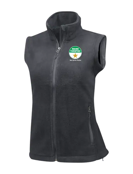 Medium Grey Womens Fleece Vest w/MTA Turnpike Logo