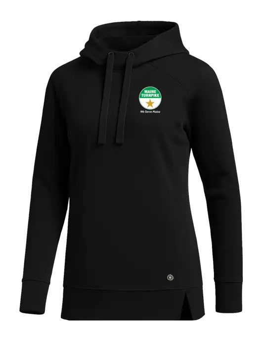 OGIO Black Womens Luuma Pullover Fleece Hoodie w/MTA Turnpike Logo