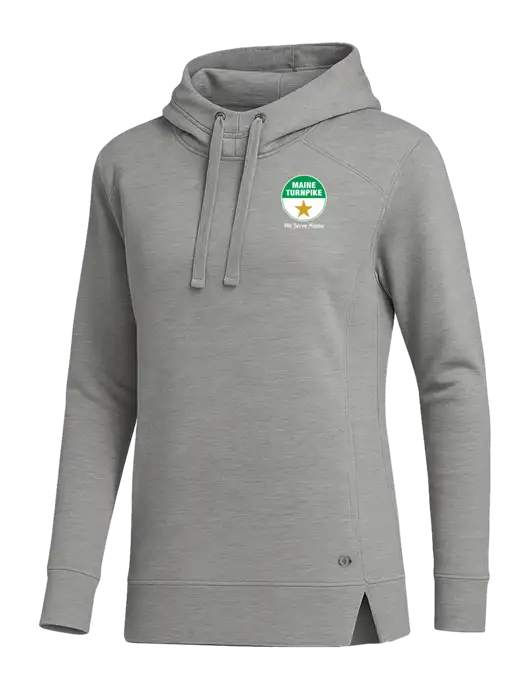 OGIO Heather Grey Womens Luuma Pullover Fleece Hoodie w/MTA Turnpike Logo