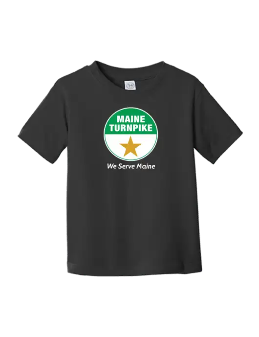 Rabbit Skins Black Toddler Fine Jersey Tee w/MTA Turnpike Logo