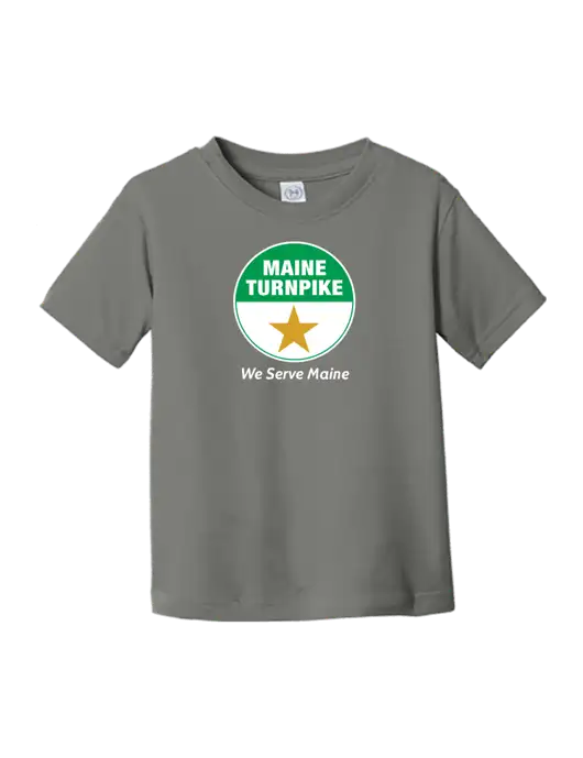 Rabbit Skins Charcoal Toddler Fine Jersey Tee w/MTA Turnpike Logo