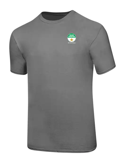 Ring Spun Medium Grey 4.5 oz T-Shirt w/MTA Turnpike Logo