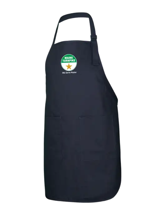 Full-Length Black Apron With Pockets w/MTA Turnpike Logo