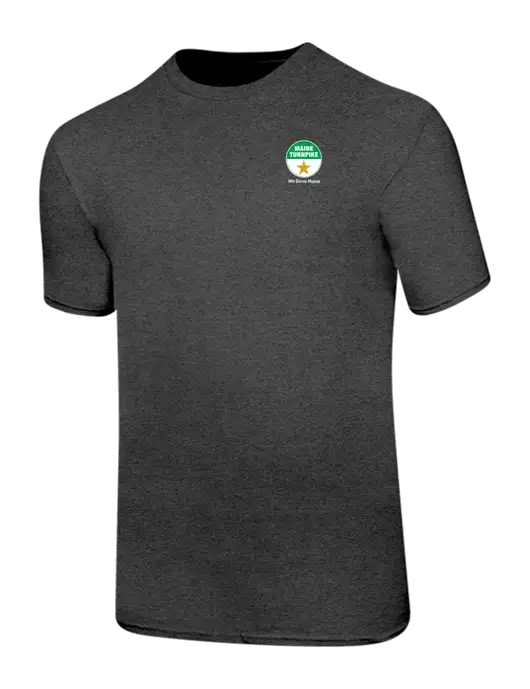 Ring Spun Dark Heather Grey 4.5 oz T-Shirt w/MTA Turnpike Logo