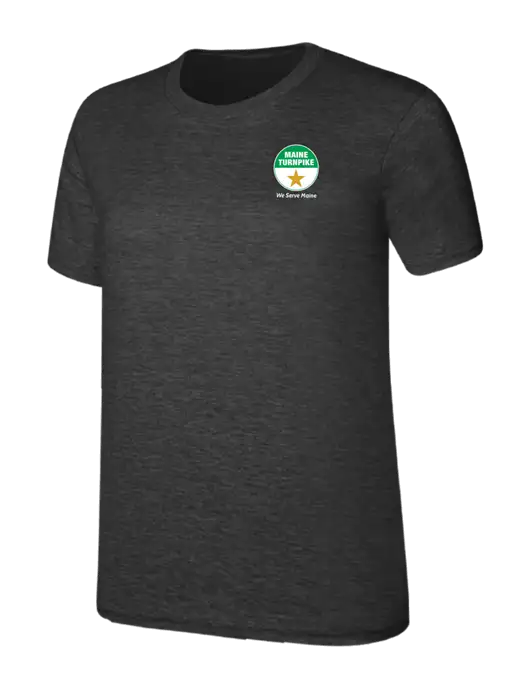 Womens Ring Spun Dark Heather Grey 4.5 oz T-Shirt w/MTA Turnpike Logo