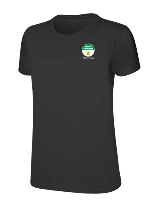 Womens Ring Spun Charcoal 4.5 oz T-Shirt w/MTA Turnpike Logo
