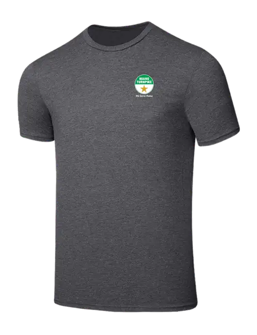 Seriously Soft Heathered Charcoal T-Shirt w/MTA Turnpike Logo