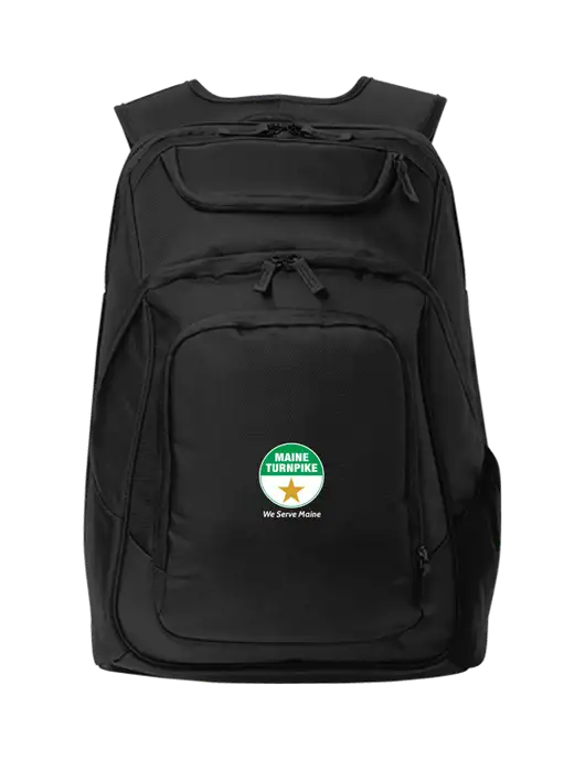 Executive Black Laptop Backpack w/MTA Turnpike Logo