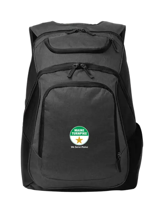 Executive Graphite Heather/Black Laptop Backpack w/MTA Turnpike Logo