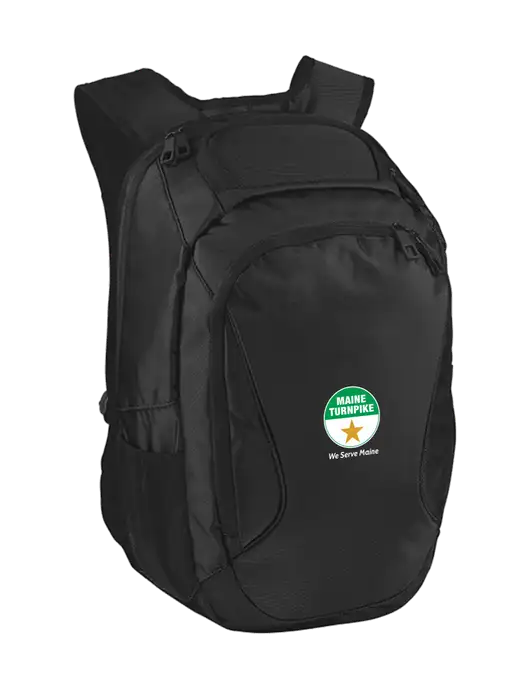 Stealth Black Laptop Backpack w/MTA Turnpike Logo