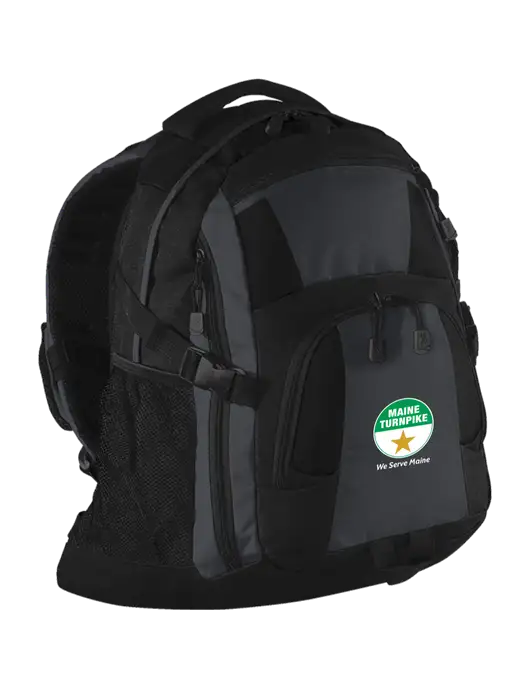 Urban Black/Grey/Black Laptop Backpack w/MTA Turnpike Logo