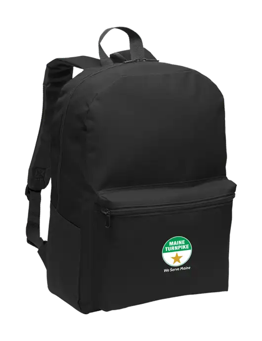 Casual Black Lightweight Laptop Backpack w/MTA Turnpike Logo