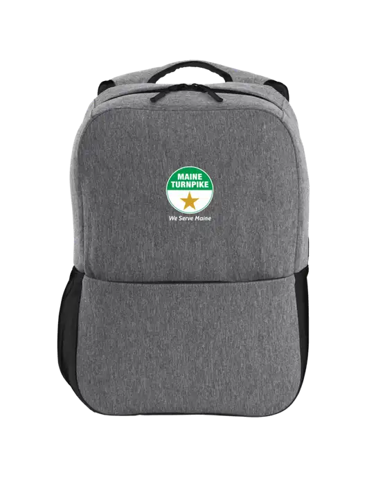 Access Square Laptop Graphite Heather/Black Backpack w/MTA Turnpike Logo
