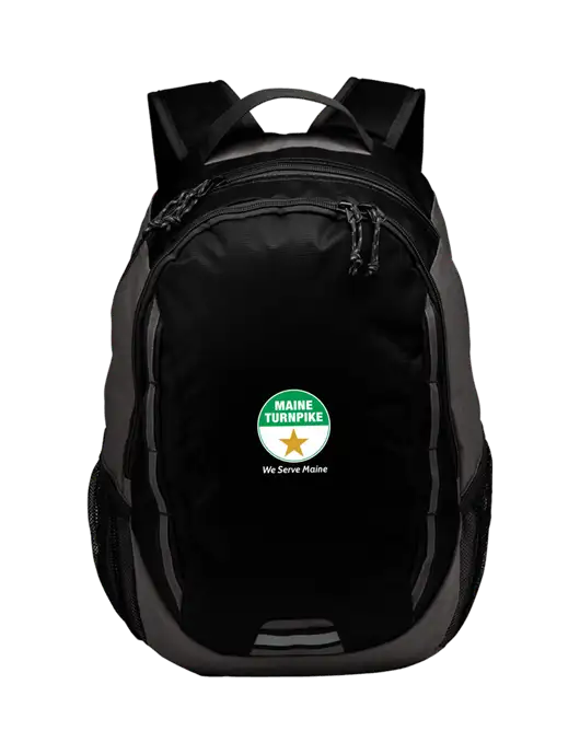 Ridge Black/Dark Charcoal Laptop Backpack w/MTA Turnpike Logo