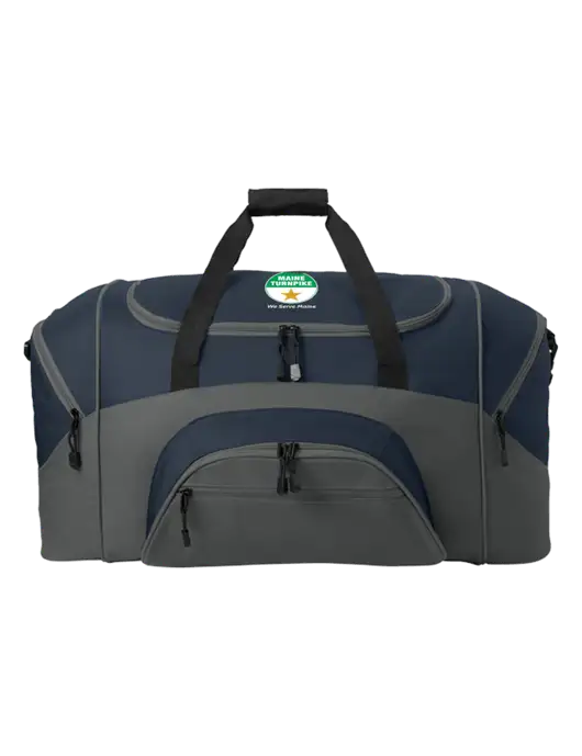 Standard Colorblock Navy/Dark Grey Sport Duffel w/MTA Turnpike Logo