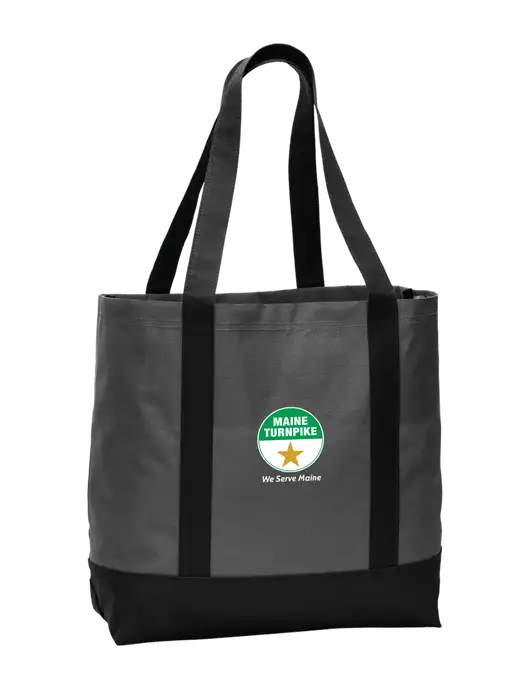 Carryall Charcoal/Black Day Tote Dark w/MTA Turnpike Logo