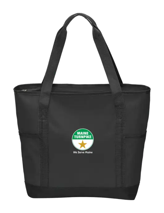 On the Go Black/Black Tote w/MTA Turnpike Logo