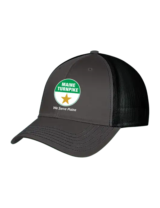 Charcoal & Black Mesh Trucker Cap Snap Back w/MTA Turnpike Logo