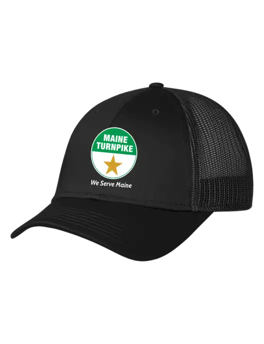 Black Mesh Trucker Cap Snap Back w/MTA Turnpike Logo