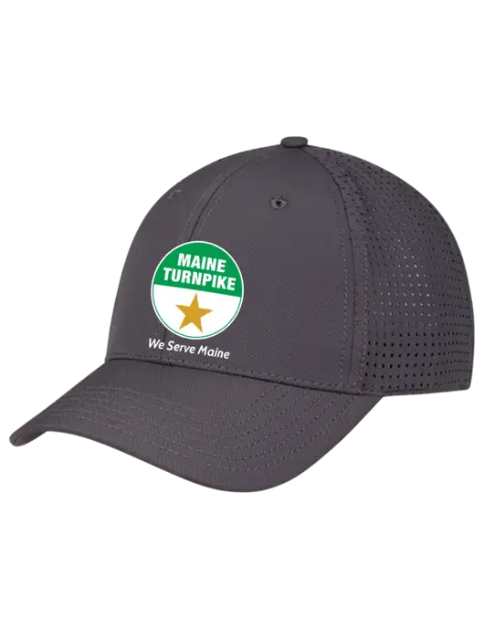 Charcoal Performance Stretchable Cap Hook & Loop w/MTA Turnpike Logo