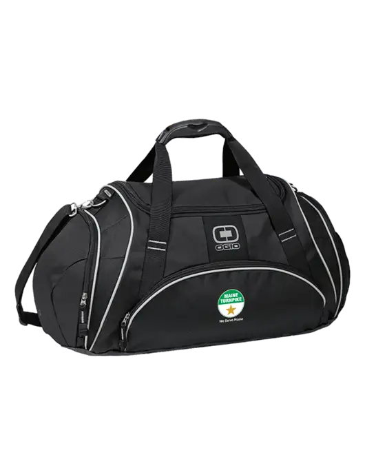 OGIO Black Crunch Duffel
 w/MTA Turnpike Logo