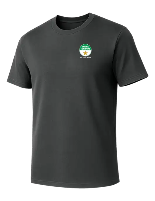 Allmade Charcoal Grey Organic Cotton Tee w/MTA Turnpike Logo