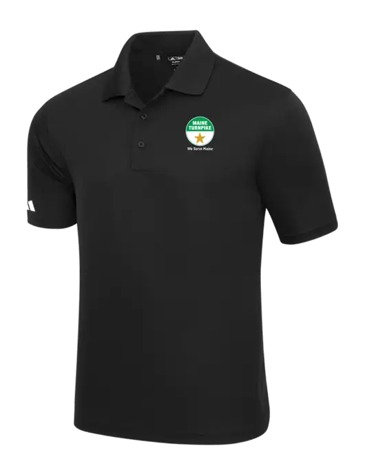 Adidas Black Basic Sport Polo w/MTA Turnpike Logo