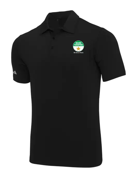 Adidas Black Ultimate Solid Polo w/MTA Turnpike Logo