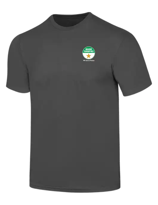 Simply Soft Charcoal 4.5oz  Poly/Combed Ring Spun Cotton T-Shirt w/MTA Turnpike Logo