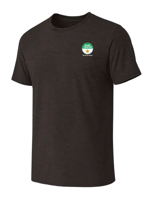 BELLA+CANVAS Dark Grey Heather CVC Short Sleeve Tee w/MTA Turnpike Logo