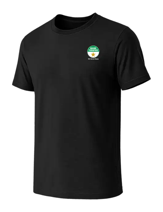 BELLA+CANVAS Black CVC Short Sleeve Tee w/MTA Turnpike Logo