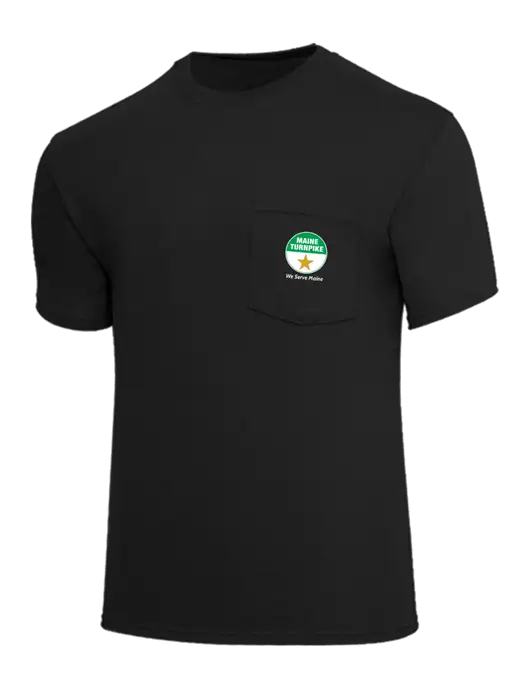 Core Blend Black Pocket T-Shirt w/MTA Turnpike Logo