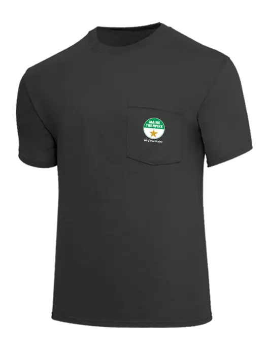 Core Blend Charcoal Grey Pocket T-Shirt w/MTA Turnpike Logo