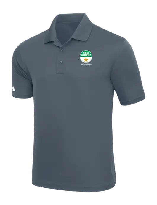 Adidas Medium Grey Basic Sport Polo w/MTA Turnpike Logo