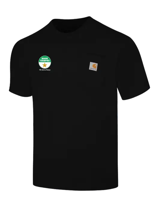 Carhartt Workwear Black Pocket Short Sleeve T-Shirt w/MTA Turnpike Logo