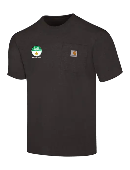 Carhartt Workwear Charcoal Heather Pocket Short Sleeve T-Shirt w/MTA Turnpike Logo