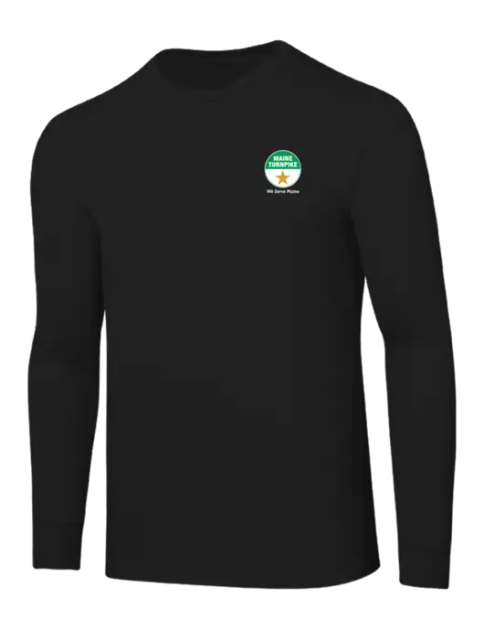 Core Blend Black Long Sleeve Tee w/MTA Turnpike Logo