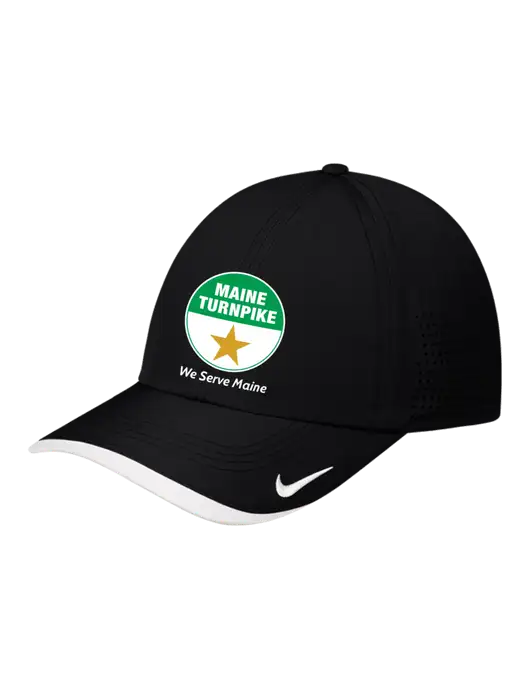 Nike Black/White Dri-FIT Perforated Performance Cap w/MTA Turnpike Logo